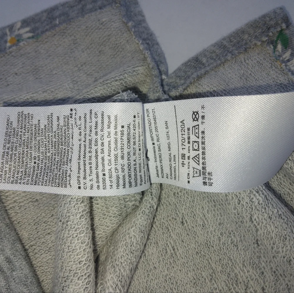 Old Navy French terry Womens size XXL  Daisy print, 3/4 sleeve, tunic pullover - Picture 5 of 8